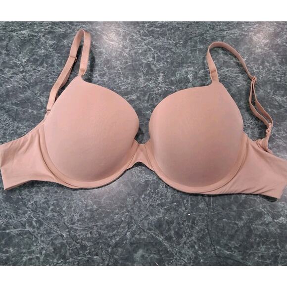 Victoria’s Secret T-shirt Push Up Full Coverage Convertible Bra Beige Nude 36C - Picture 1 of 10